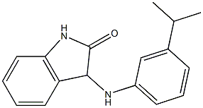 3-{[3-(propan-2-yl)phenyl]amino}-2,3-dihydro-1H-indol-2-one 结构式