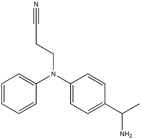 3-{[4-(1-aminoethyl)phenyl](phenyl)amino}propanenitrile 结构式