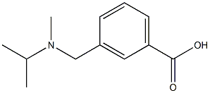 3-{[methyl(propan-2-yl)amino]methyl}benzoic acid 结构式