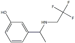 3-{1-[(2,2,2-trifluoroethyl)amino]ethyl}phenol 结构式