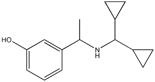 3-{1-[(dicyclopropylmethyl)amino]ethyl}phenol 结构式