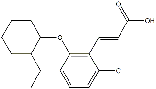 3-{2-chloro-6-[(2-ethylcyclohexyl)oxy]phenyl}prop-2-enoic acid 结构式