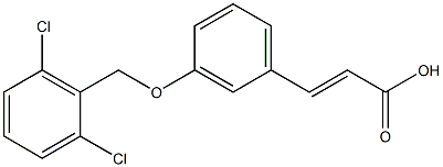 3-{3-[(2,6-dichlorophenyl)methoxy]phenyl}prop-2-enoic acid 结构式
