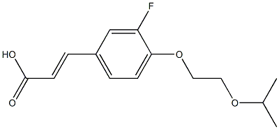 3-{3-fluoro-4-[2-(propan-2-yloxy)ethoxy]phenyl}prop-2-enoic acid 结构式