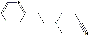 3-{methyl[2-(pyridin-2-yl)ethyl]amino}propanenitrile 结构式