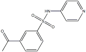 3-acetyl-N-(pyridin-4-yl)benzene-1-sulfonamide 结构式