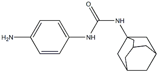 3-adamantan-1-yl-1-(4-aminophenyl)urea 结构式
