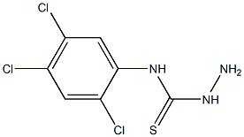 3-amino-1-(2,4,5-trichlorophenyl)thiourea 结构式