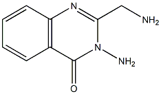 3-amino-2-(aminomethyl)-3,4-dihydroquinazolin-4-one 结构式