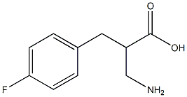 3-amino-2-[(4-fluorophenyl)methyl]propanoic acid 结构式