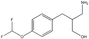 3-amino-2-{[4-(difluoromethoxy)phenyl]methyl}propan-1-ol 结构式