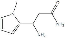 3-amino-3-(1-methyl-1H-pyrrol-2-yl)propanamide 结构式