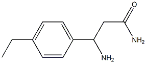 3-amino-3-(4-ethylphenyl)propanamide 结构式