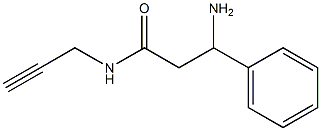 3-amino-3-phenyl-N-prop-2-ynylpropanamide 结构式