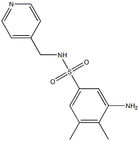 3-amino-4,5-dimethyl-N-(pyridin-4-ylmethyl)benzene-1-sulfonamide 结构式