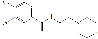 3-amino-4-chloro-N-(2-morpholin-4-ylethyl)benzamide 结构式