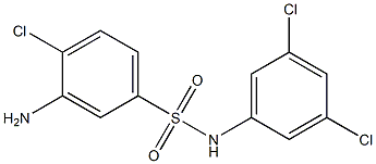 3-amino-4-chloro-N-(3,5-dichlorophenyl)benzene-1-sulfonamide 结构式