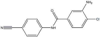 3-amino-4-chloro-N-(4-cyanophenyl)benzamide 结构式