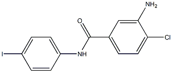 3-amino-4-chloro-N-(4-iodophenyl)benzamide 结构式