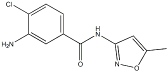 3-amino-4-chloro-N-(5-methylisoxazol-3-yl)benzamide 结构式