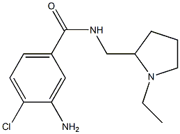 3-amino-4-chloro-N-[(1-ethylpyrrolidin-2-yl)methyl]benzamide 结构式