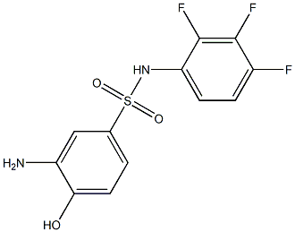 3-amino-4-hydroxy-N-(2,3,4-trifluorophenyl)benzene-1-sulfonamide 结构式