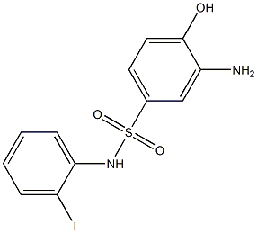 3-amino-4-hydroxy-N-(2-iodophenyl)benzene-1-sulfonamide 结构式