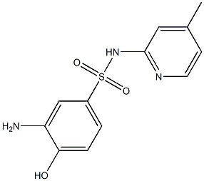 3-amino-4-hydroxy-N-(4-methylpyridin-2-yl)benzene-1-sulfonamide 结构式