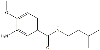 3-amino-4-methoxy-N-(3-methylbutyl)benzamide 结构式