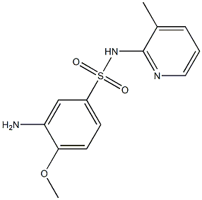 3-amino-4-methoxy-N-(3-methylpyridin-2-yl)benzene-1-sulfonamide 结构式