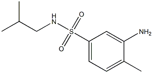 3-amino-4-methyl-N-(2-methylpropyl)benzene-1-sulfonamide 结构式