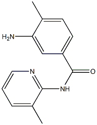 3-amino-4-methyl-N-(3-methylpyridin-2-yl)benzamide 结构式