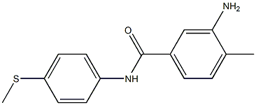 3-amino-4-methyl-N-[4-(methylsulfanyl)phenyl]benzamide 结构式