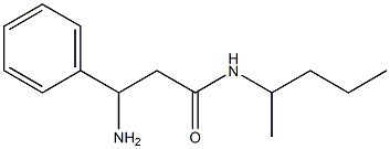 3-amino-N-(1-methylbutyl)-3-phenylpropanamide 结构式