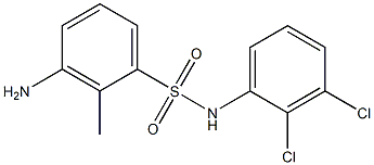 3-amino-N-(2,3-dichlorophenyl)-2-methylbenzene-1-sulfonamide 结构式