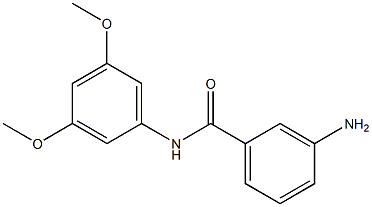 3-amino-N-(3,5-dimethoxyphenyl)benzamide 结构式