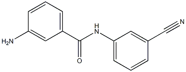 3-amino-N-(3-cyanophenyl)benzamide 结构式