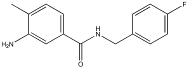 3-amino-N-(4-fluorobenzyl)-4-methylbenzamide 结构式