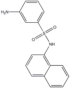 3-amino-N-(naphthalen-1-yl)benzene-1-sulfonamide 结构式