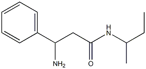 3-amino-N-(sec-butyl)-3-phenylpropanamide 结构式
