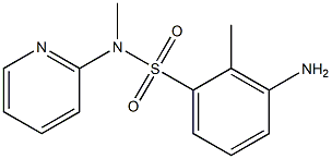 3-amino-N,2-dimethyl-N-(pyridin-2-yl)benzene-1-sulfonamide 结构式