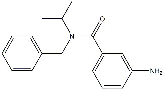 3-amino-N-benzyl-N-(propan-2-yl)benzamide 结构式