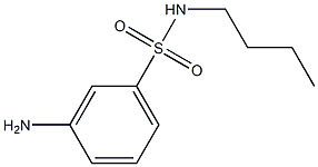 3-amino-N-butylbenzene-1-sulfonamide 结构式