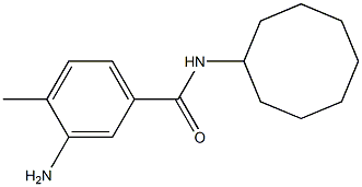 3-amino-N-cyclooctyl-4-methylbenzamide 结构式