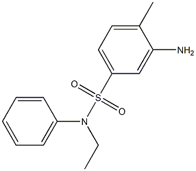 3-amino-N-ethyl-4-methyl-N-phenylbenzene-1-sulfonamide 结构式