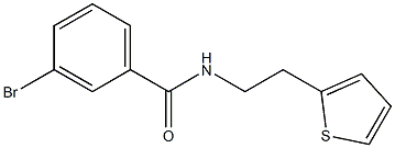 3-bromo-N-(2-thien-2-ylethyl)benzamide 结构式