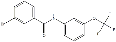 3-bromo-N-[3-(trifluoromethoxy)phenyl]benzamide 结构式