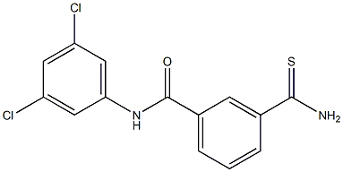 3-carbamothioyl-N-(3,5-dichlorophenyl)benzamide 结构式