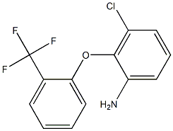 3-chloro-2-[2-(trifluoromethyl)phenoxy]aniline 结构式