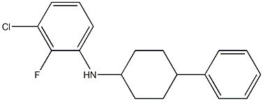3-chloro-2-fluoro-N-(4-phenylcyclohexyl)aniline 结构式